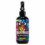 BluntBully PINEAPPLE SMOKE ODOR ELIMINATOR, 8 oz bottle, with colorful bull and premium label