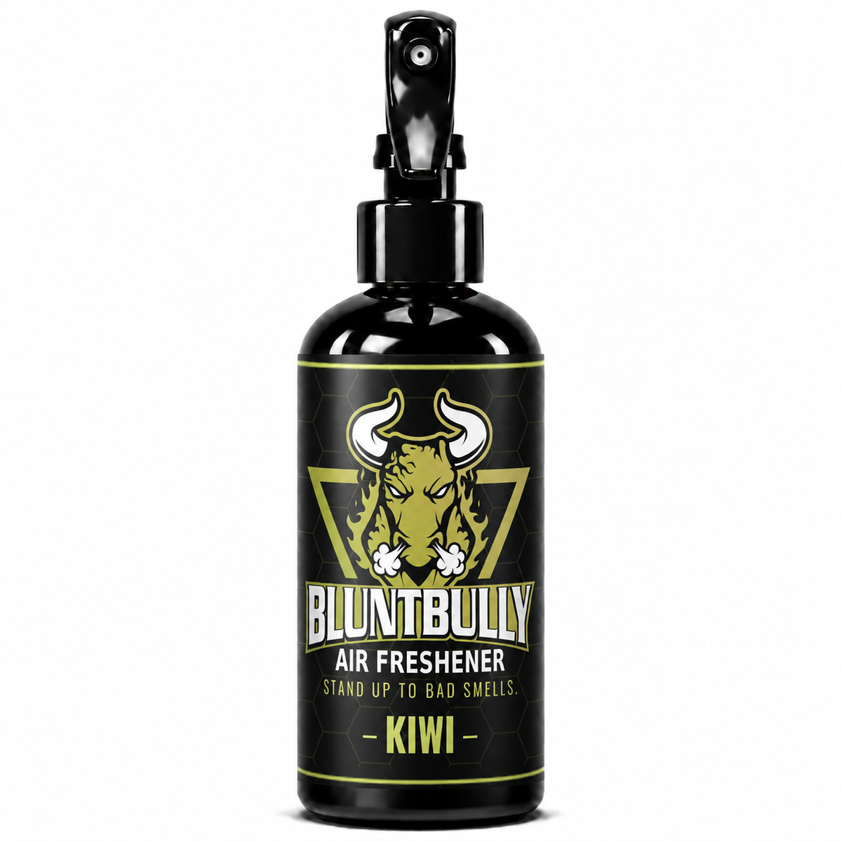 BluntBully Kiwi air freshener 8 oz black spray bottle with individual scent label