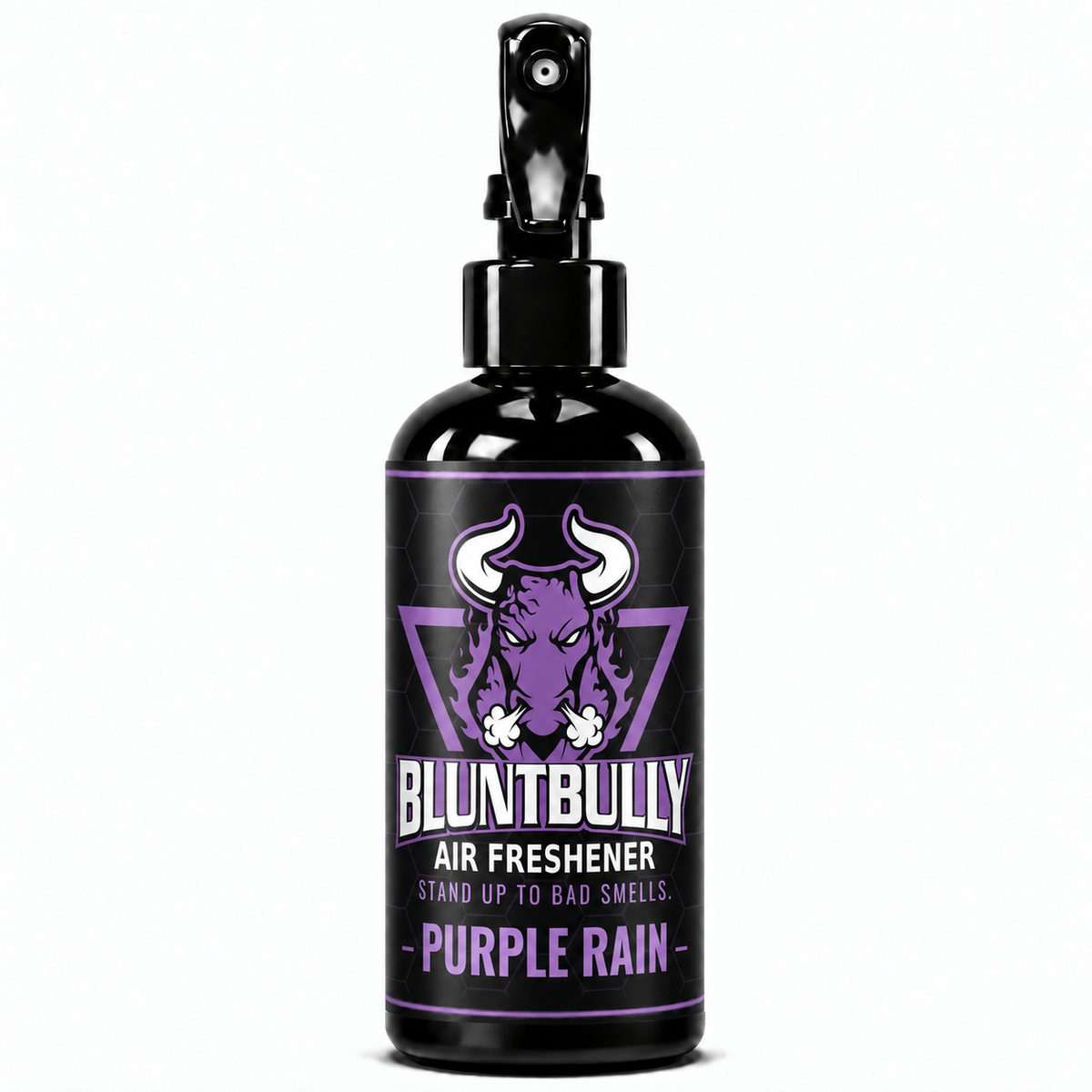 BluntBully Purple Rain air freshener 8 oz black spray bottle with individual scent label