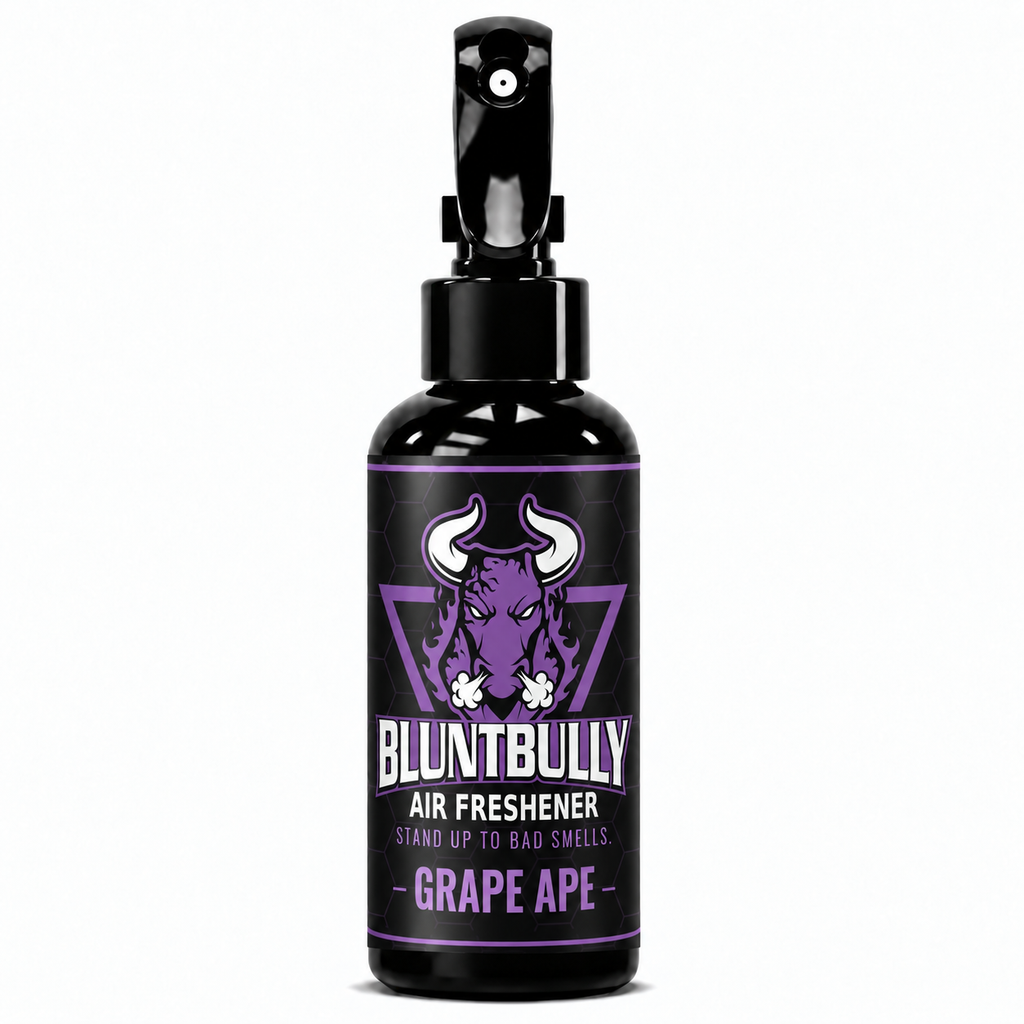 BluntBully Grape Ape air freshener 4 oz black spray bottle with individual scent label