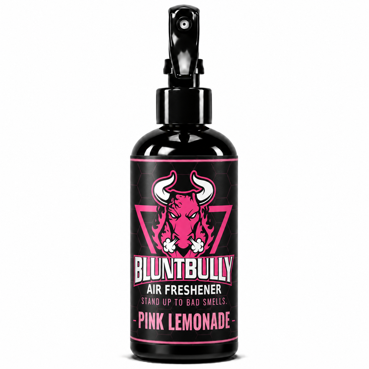 BluntBully Pink Lemonade air freshener 8 oz black spray bottle with individual scent label