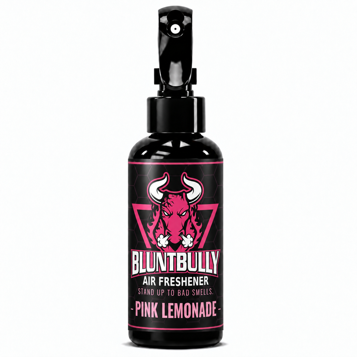 BluntBully Pink Lemonade air freshener 4 oz black spray bottle with individual scent label