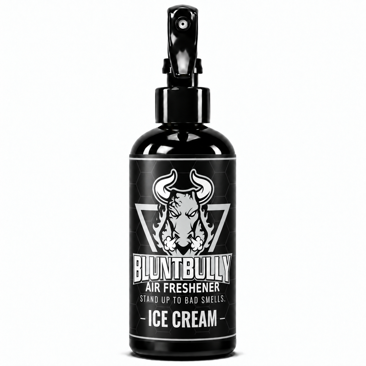 BluntBully Ice Cream air freshener 8 oz black spray bottle with individual scent label
