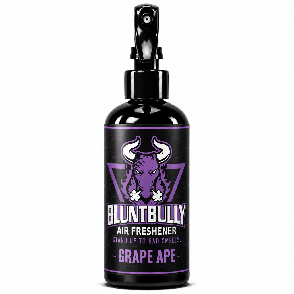 BluntBully Grape Ape air freshener 8 oz black spray bottle with individual scent label