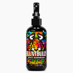 BluntBully Pineapple Space Deodorizer Spray, black bottle with spray pump on a white background