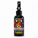 BluntBully Pineapple Space Deodorizer Spray, black bottle with spray pump on a white background