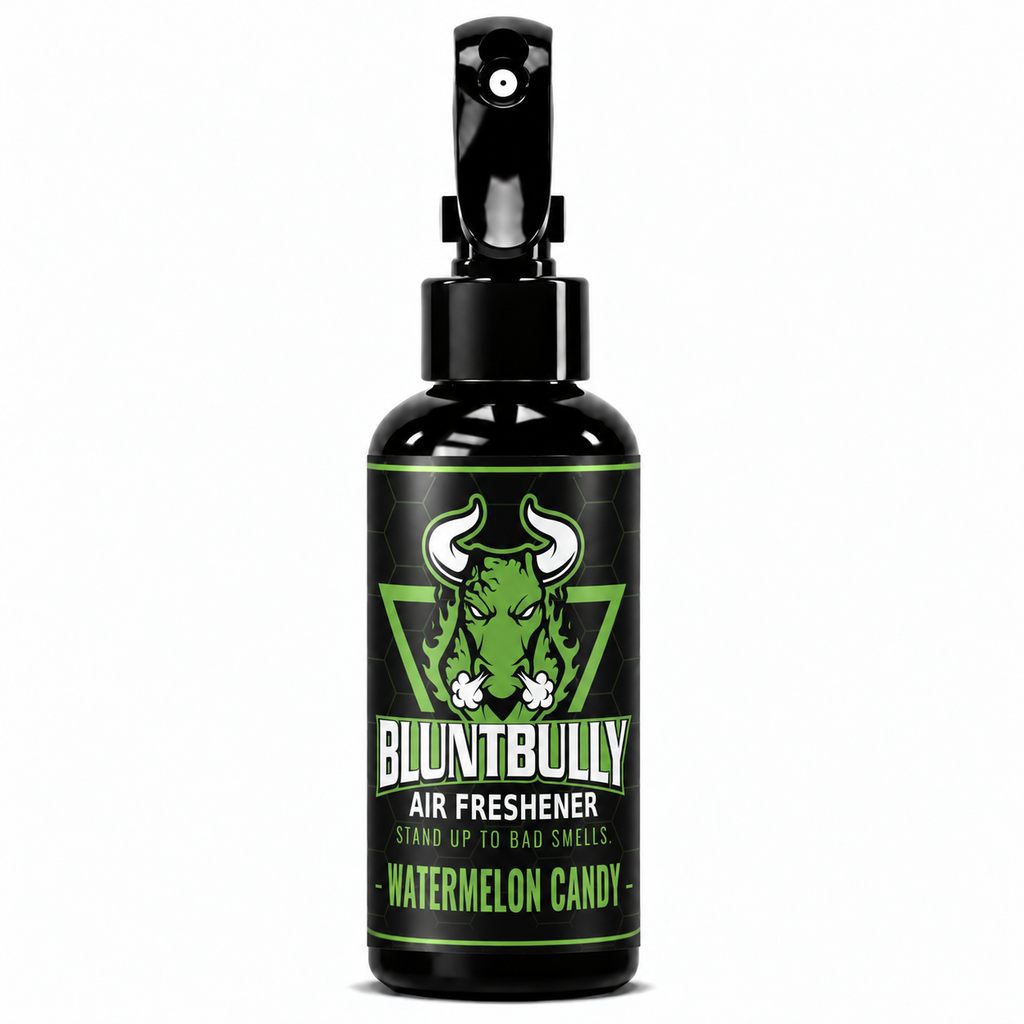 BluntBully Watermelon Candy air freshener 4 oz black spray bottle with individual scent label