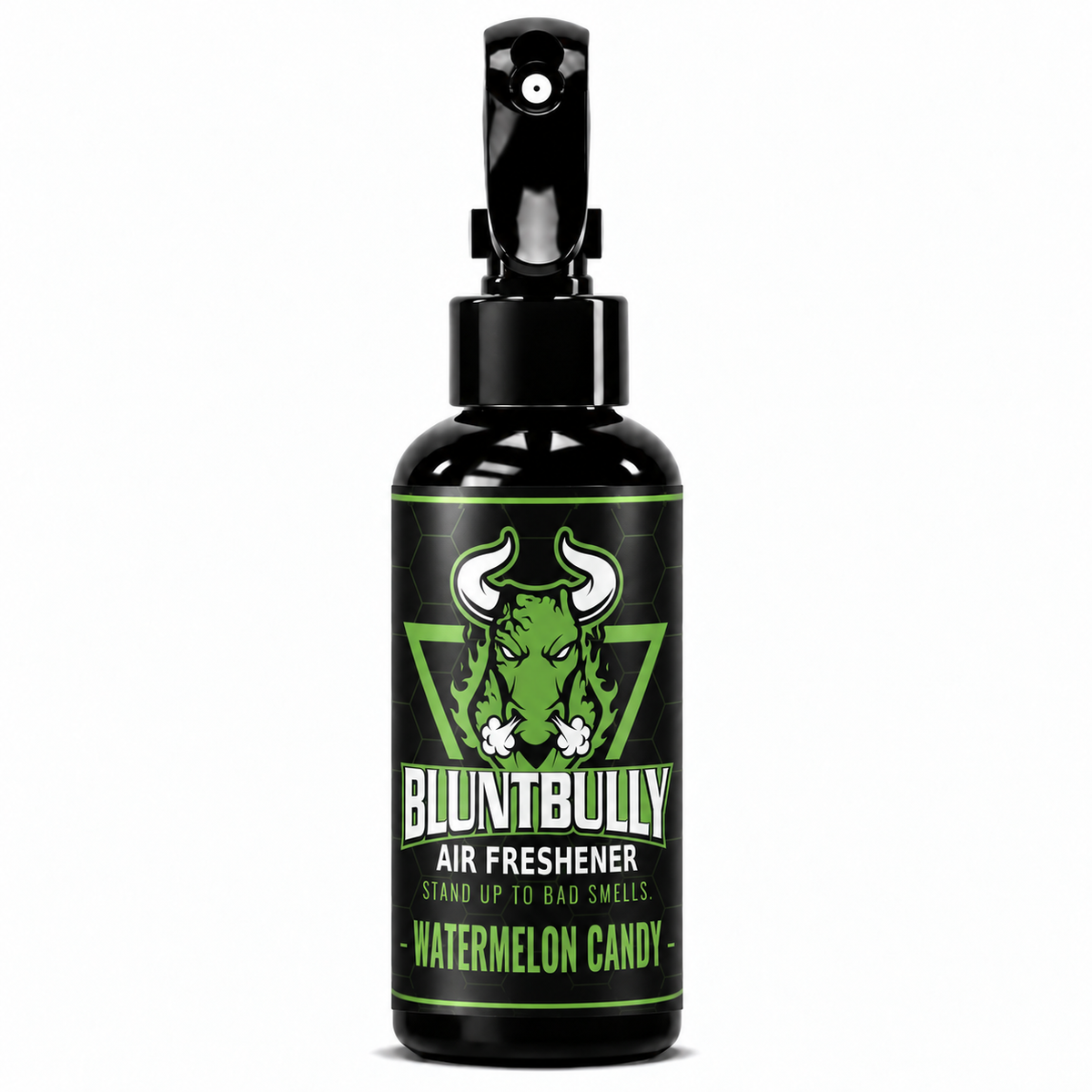 BluntBully Watermelon Candy air freshener 4 oz black spray bottle with individual scent label