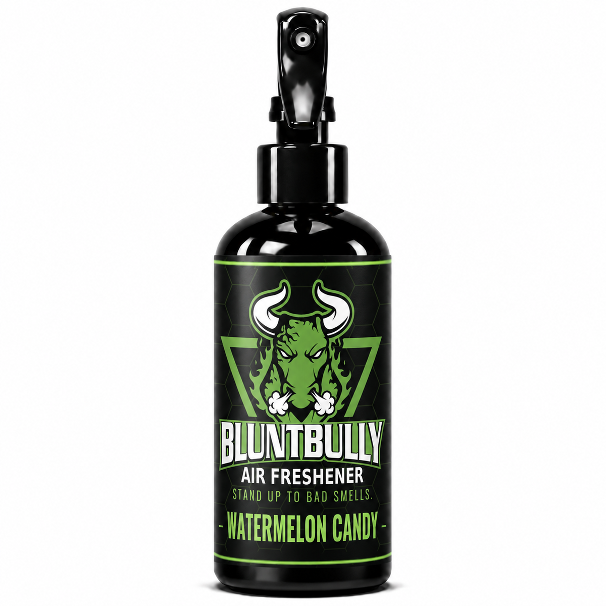 BluntBully Watermelon Candy air freshener 8 oz black spray bottle with individual scent label