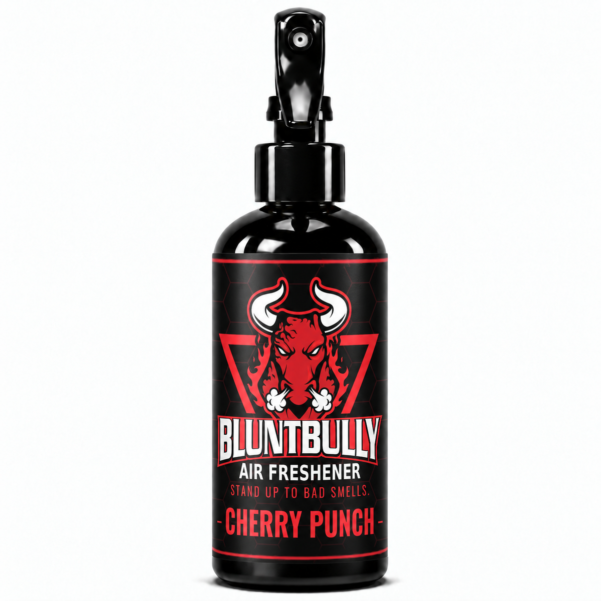 BluntBully Cherry Punch air freshener 8 oz black spray bottle with individual scent label