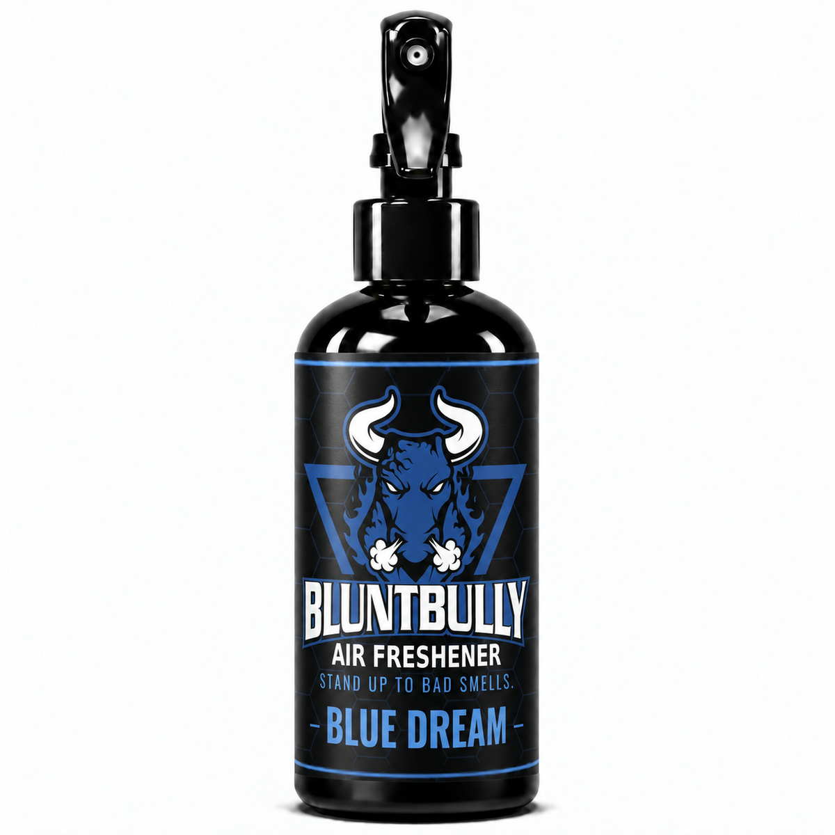 BluntBully Blue Dream air freshener 8 oz black spray bottle with individual scent label