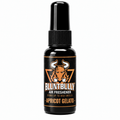 BluntBully Apricot Gelato air freshener 1 oz and 1.5 oz black spray bottle with individual scent label