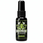 BluntBully Bamboo air freshener 1 oz and 1.5 oz black spray bottle with individual scent label