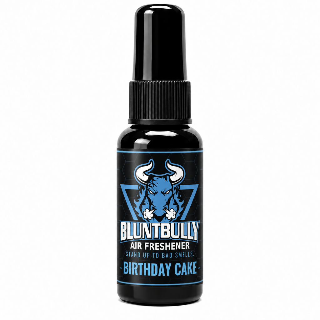 Blunt Bully Birthday Cake Air Freshener Spray — updated bottle design, 1.5 oz Discovery Set bottle