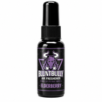 BluntBully Elderberry air freshener 1 oz and 1.5 oz black spray bottle with individual scent label