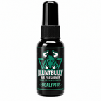 BluntBully Eucalyptus air freshener 1 oz and 1.5 oz black spray bottle with individual scent label