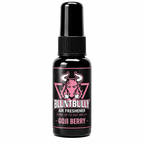 BluntBully Goji Berry air freshener 1 oz and 1.5 oz black spray bottle with individual scent label