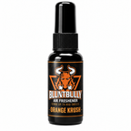 BluntBully Orange Krush air freshener 1 oz and 1.5 oz black spray bottle with individual scent label
