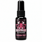 BluntBully Passion Fruit air freshener 1 oz and 1.5 oz black spray bottle with individual scent label