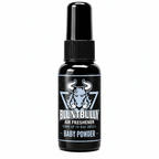 Blunt Bully Baby Powder air freshener spray bottle — new label mockup
