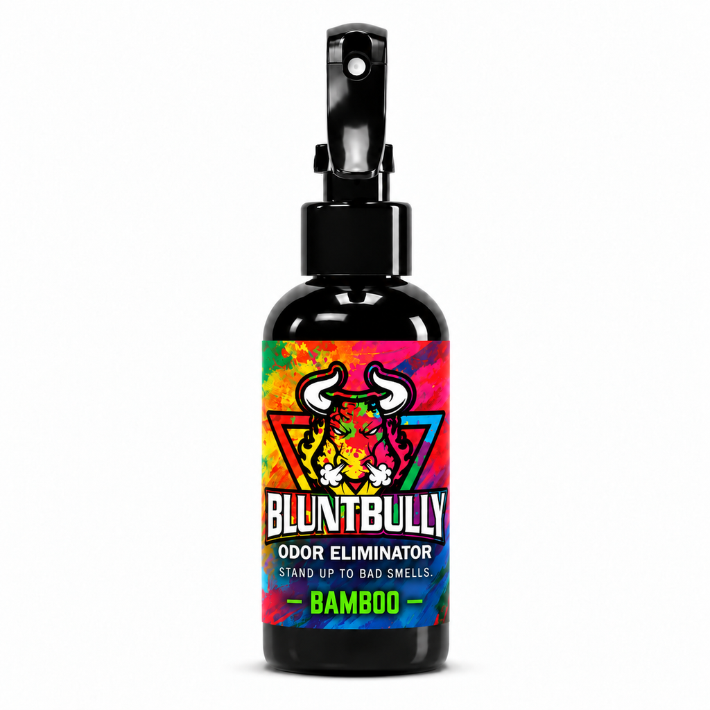 Blunt Bully Bamboo Odor Eliminator Spray, 4 oz bottle with updated label
