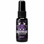 BluntBully Berry air freshener 1 oz and 1.5 oz black spray bottle with individual scent label
