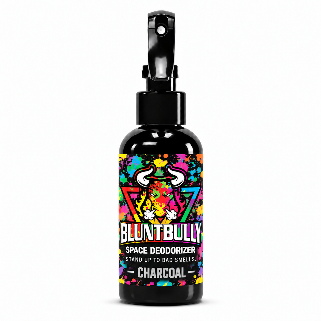 Blunt Bully Charcoal Space Deodorizer Spray, 4 oz bottle with updated label