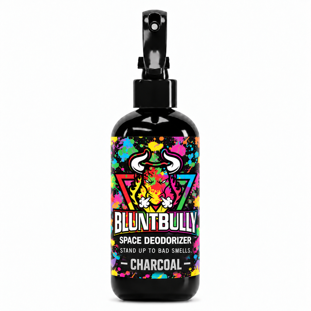 Blunt Bully Charcoal Space Deodorizer Spray, 8 oz bottle with updated label