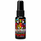 Blunt Bully Cherry Punch Space Deodorizer Spray, small black bottle with red scent lettering on a white background