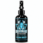 Blunt Bully Clean Breeze Air Freshener Spray, 8 oz black trigger spray bottle with matching scent label
