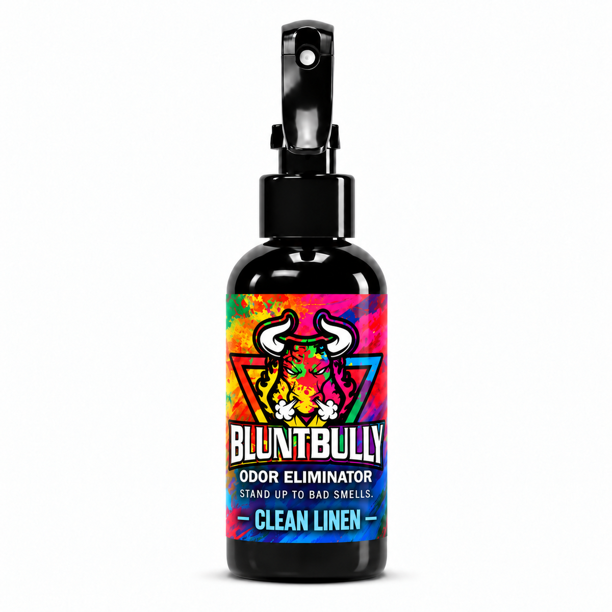 Blunt Bully Clean Linen Odor Eliminator Spray, 4 oz bottle with updated label
