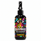 Blunt Bully Frankincense Space Deodorizer Spray, 8 oz black spray bottle with matching scent label on white background