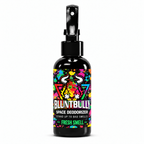Blunt Bully Fresh Smell Space Deodorizer Spray, 4 oz black spray bottle with matching scent label on white background