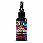 Blunt Bully Goji Berry Smoke Odor Eliminator Spray, 4 oz black spray bottle with matching scent label on white background