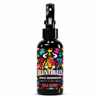 Blunt Bully Goji Berry Space Deodorizer Spray, 4 oz black spray bottle with matching scent label on white background