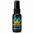 BluntBully Jamaican Fruit air freshener 1 oz and 1.5 oz black spray bottle with individual scent label