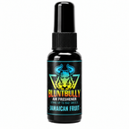 BluntBully Jamaican Fruit air freshener 1 oz and 1.5 oz black spray bottle with individual scent label