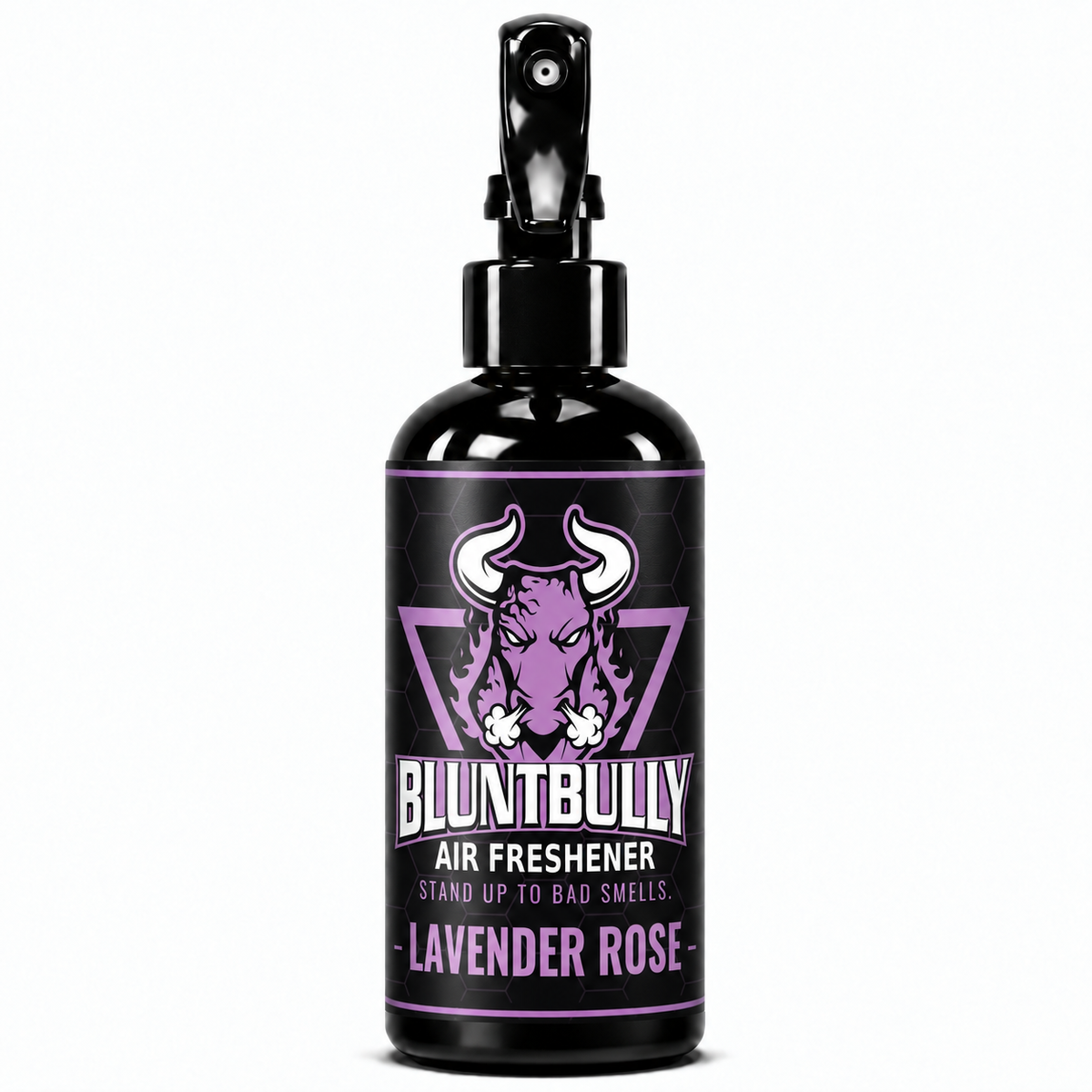 BluntBully Lavender Rose air freshener 8 oz black spray bottle with individual scent label