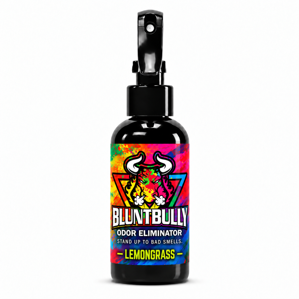 Blunt Bully Lemongrass Odor Eliminator Spray, 4 oz bottle with updated label
