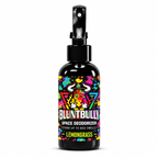 Blunt Bully Lemongrass Space Deodorizer Spray, 4 oz black spray bottle with matching scent label on white background