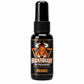 BluntBully Orange air freshener 1 oz and 1.5 oz black spray bottle with individual scent label