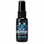 BluntBully Peppermint air freshener 1 oz and 1.5 oz black spray bottle with individual scent label