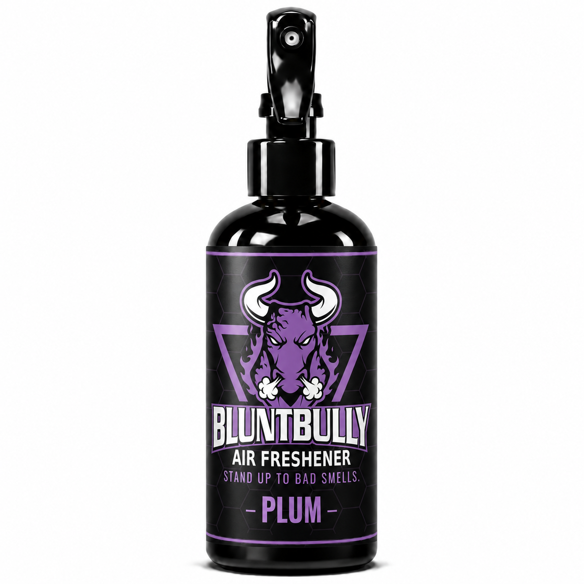 BluntBully Plum air freshener 8 oz black spray bottle with individual scent label