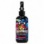 Blunt Bully Pomegranate Smoke Odor Eliminator Spray, 8 oz black spray bottle with matching scent label on white background