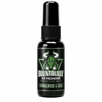 BluntBully Sandalwood & Sage air freshener 1 oz and 1.5 oz black spray bottle with individual scent label