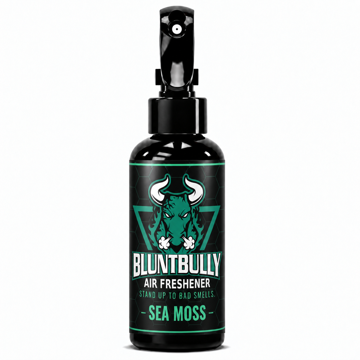 BluntBully Sea Moss air freshener 4 oz black spray bottle with individual scent label