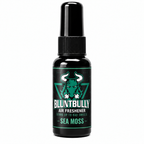 BluntBully Sea Moss air freshener 1 oz and 1.5 oz black spray bottle with individual scent label