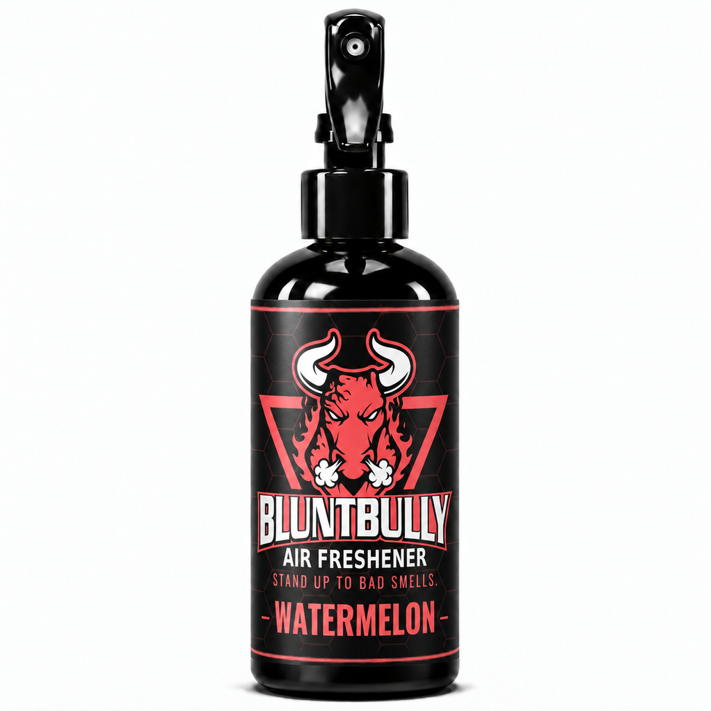 BluntBully Watermelon air freshener 8 oz black spray bottle with individual scent label