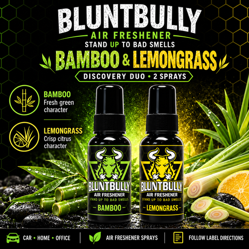 Bamboo & Lemongrass Discovery Duo fragrance card showing the included scents