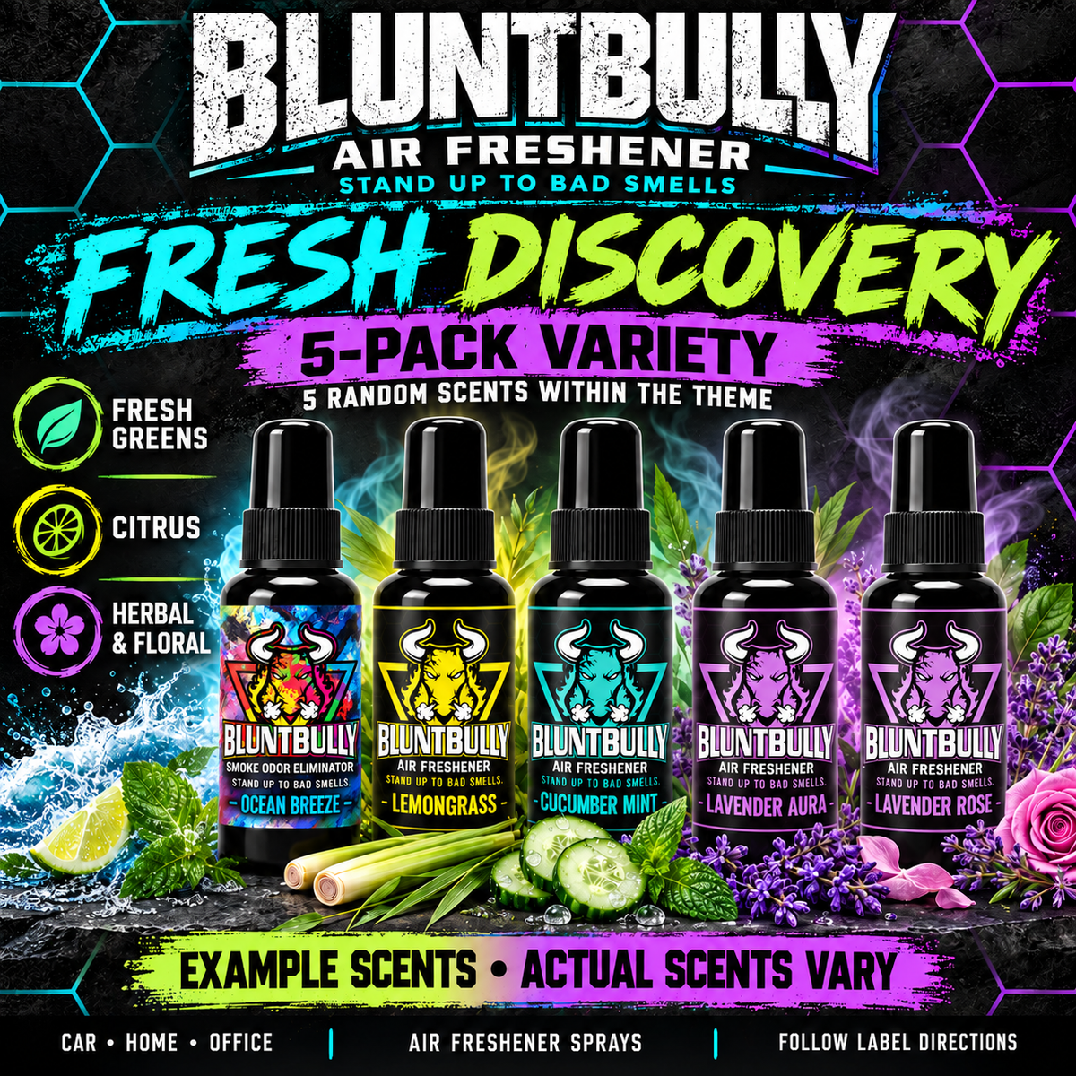 BluntBully updated Discovery Set scent guide